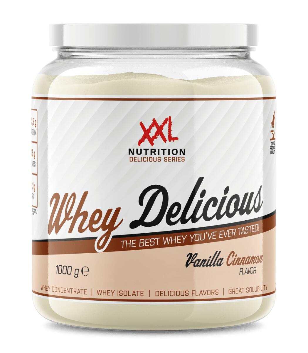 XXL NUTRITION Whey Delicious - 80% Eiwit, Proteïne Poeder - Vanille Kaneel - 1000g (33 shakes)
