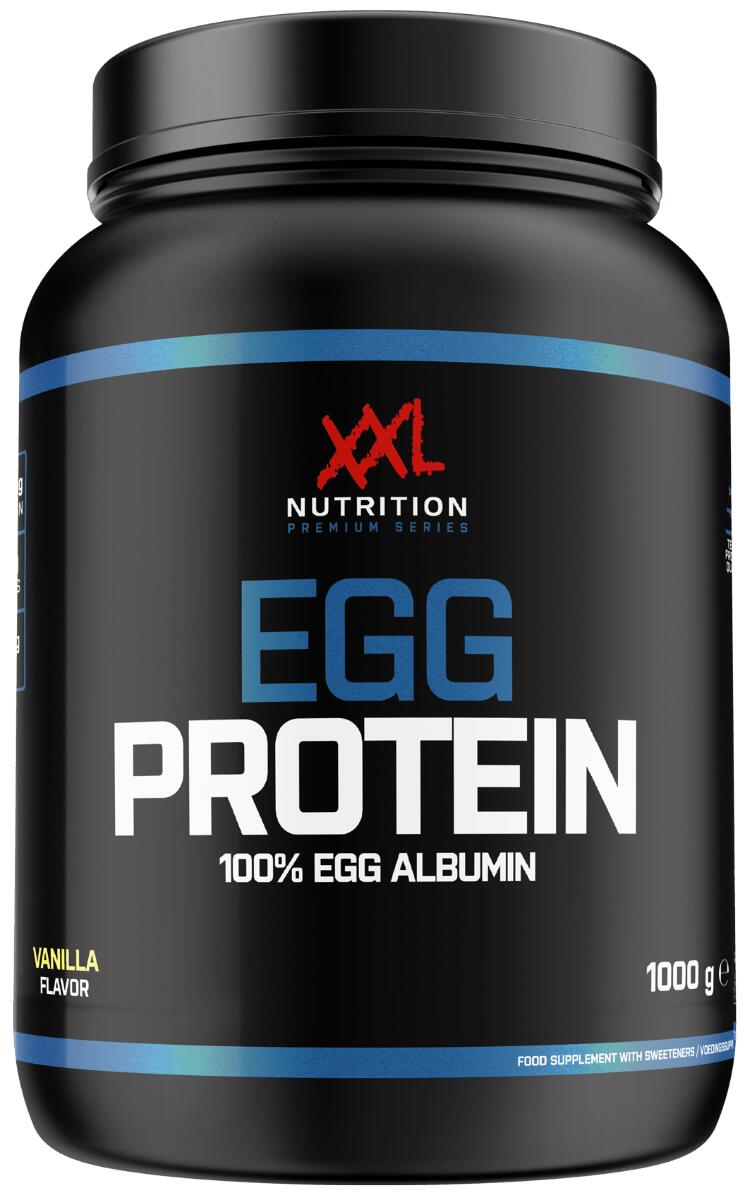 XXL NUTRITION Egg Protein - Tot 84% Proteïne, Ei-Eiwit, Vetvrij - Chocolade - 1000 gram