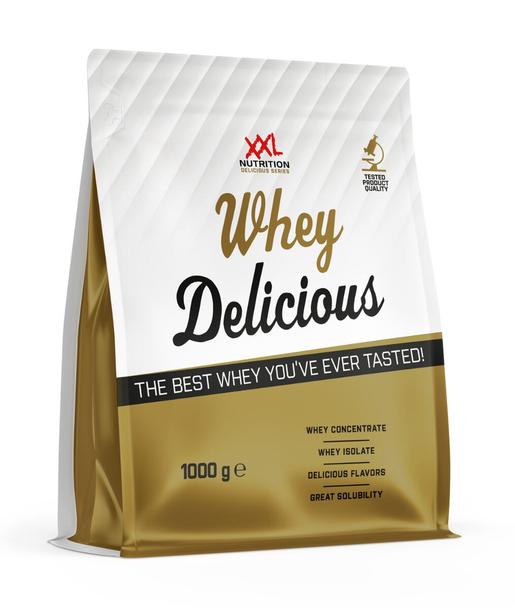 XXL NUTRITION Whey Delicious - 80% Eiwit, Proteïne Poeder - Vanille - 1000 gram (Pouch)