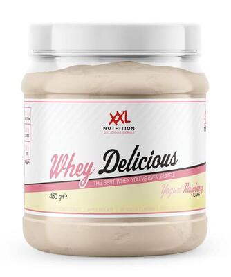 Whey delicious - 80% eiwit. proteïne poeder - yoghurt framboos -450g (15 shakes)