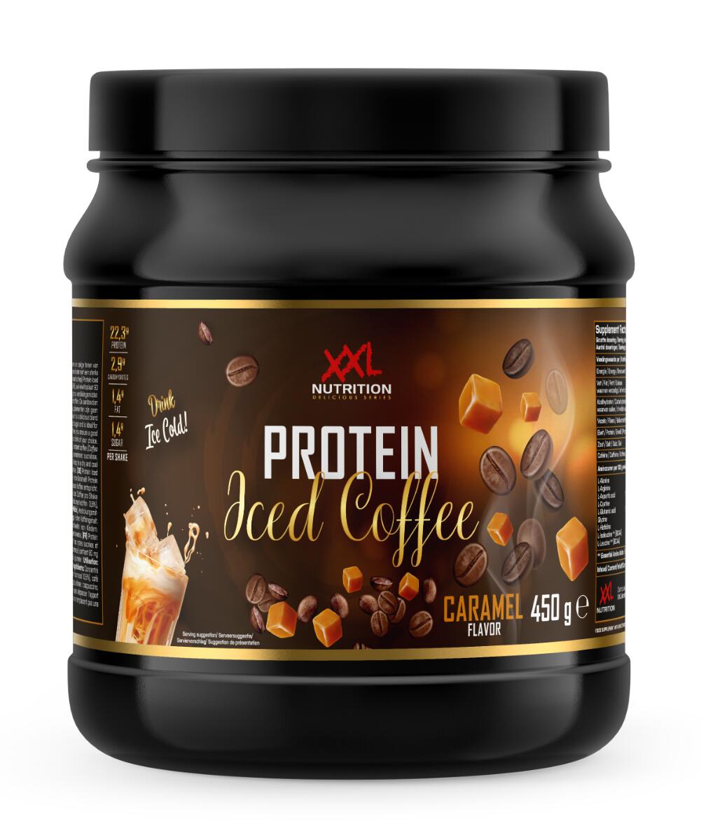 Protein Iced Coffee - Tot 24g Eiwit, Proteïne IJskoffie - Karamel - 450 gram 2/2