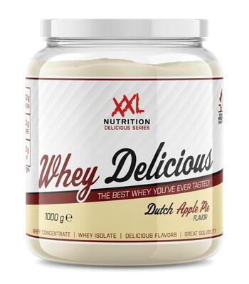 Whey delicious - 80% eiwit. proteïne poeder - appeltaart - 450 gram (15 shakes)