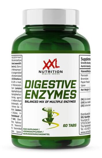 Digestive Enzymes - Spijsvertering Supplement, Enzymen - 60 Tabletten