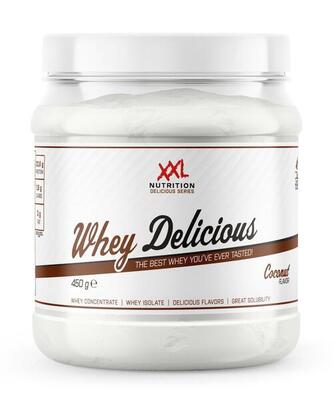 Whey delicious - 80% eiwit. proteïne poeder - kokos - 450 gram (15 shakes)