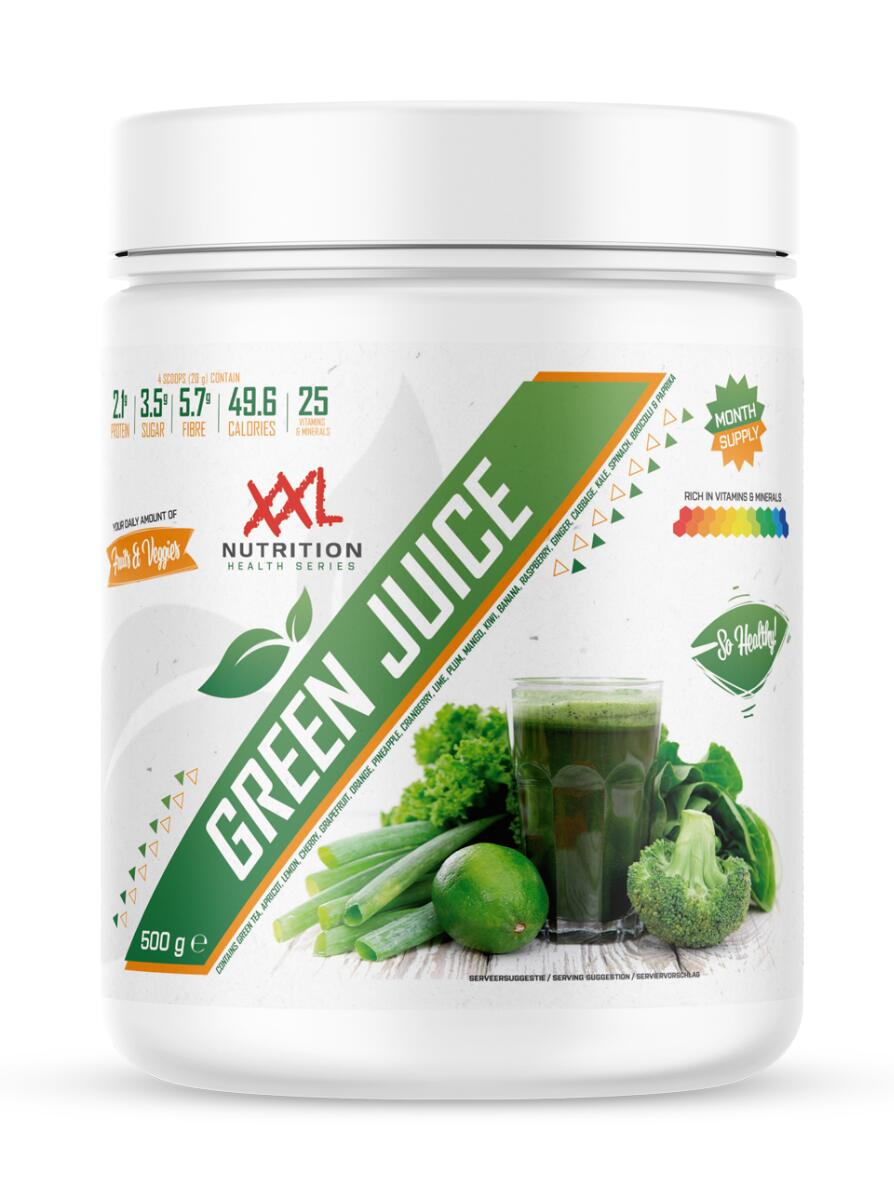 XXL NUTRITION Green Juice - Vitamines & Mineralen Poeder - 500 gram (25 doseringen)