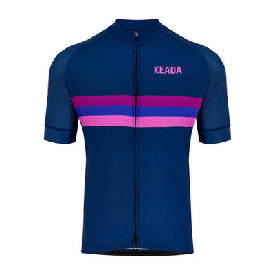 Heren korte mouw fietsshirt voor dames - sunset