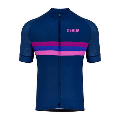 Heren korte mouw fietsshirt voor dames - sunset