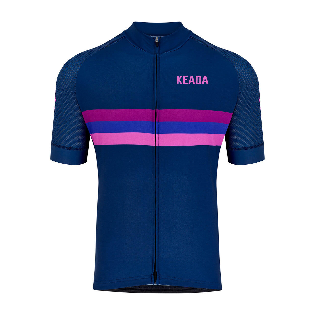 Keada Sports - Maillot De Cyclisme À Manches Courtes Pour Femmes - Sunset - Maillot Manches Courtes - Violet - 40 M - Decathlon