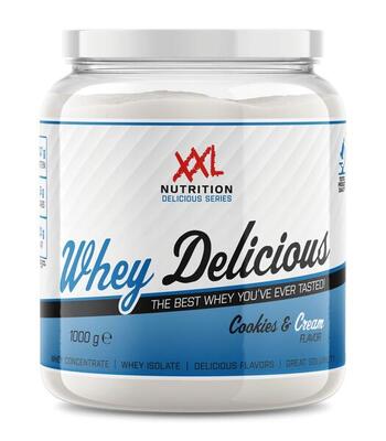 Whey delicious - 80% eiwit. proteïne poeder - cookies & cream - 450g (15 shakes)