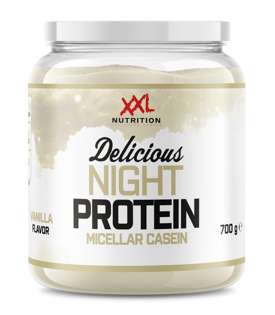 XXL NUTRITION Delicious Night Protein - Caseïne Eiwitpoeder - Vanille - 700 gram