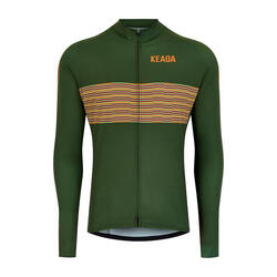 Maillot cyclisme femme Onwards Five manches longues vert