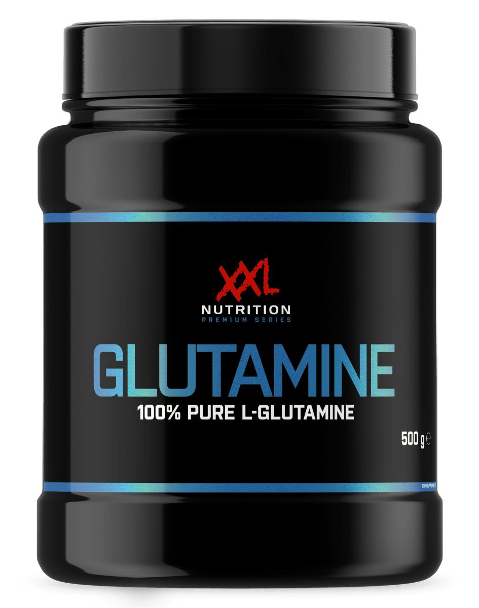 XXL NUTRITION Glutamine - 100% Pure L-Glutamine, Aminozuren - Framboos - 500 gram