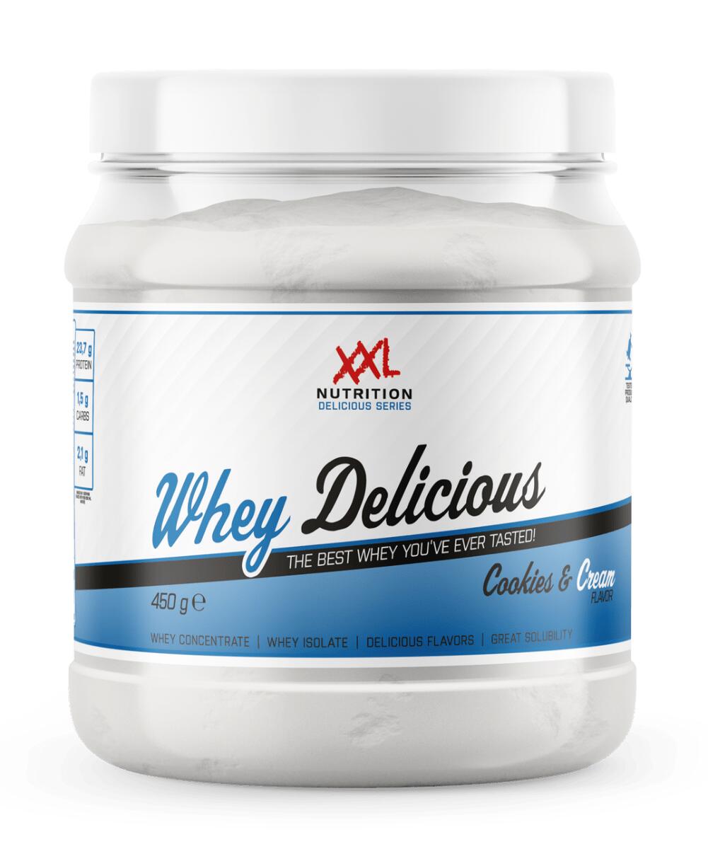Whey Delicious - Eiwitpoeder - Proteïne Poeder - Cookies & Cream - 450 gram 1/2