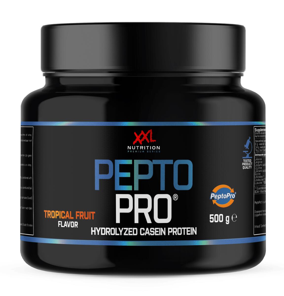 XXL NUTRITION PeptoPro - 100% Gepatenteerde PeptoPro®, Aminozuren - Tropisch Fruit - 500 gram
