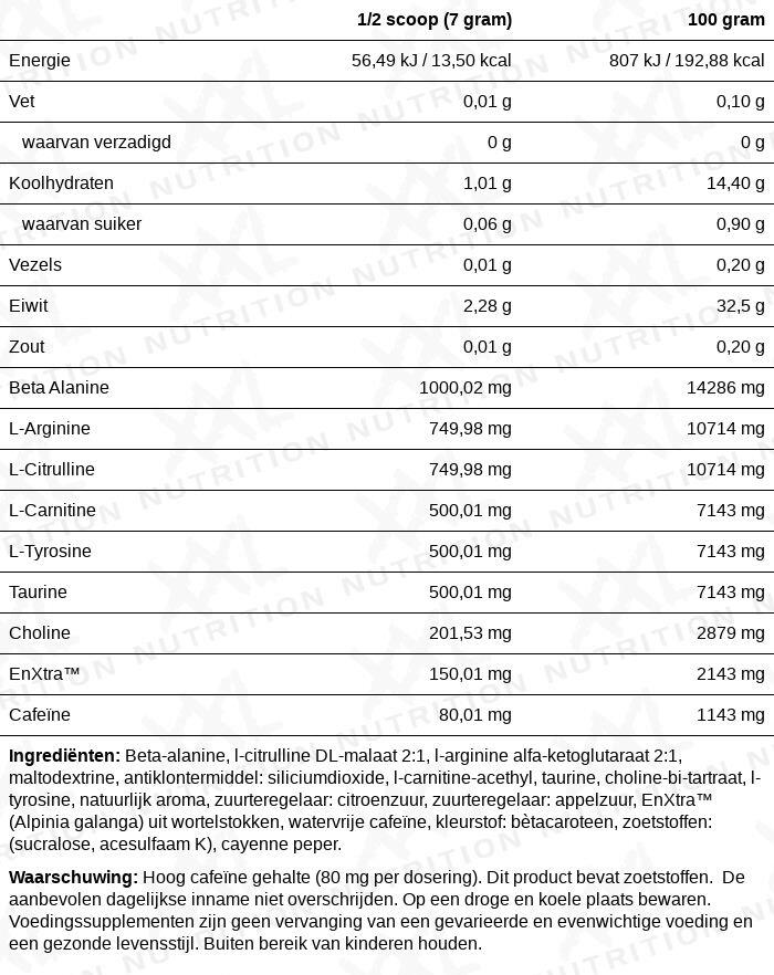 Xplode - Pre-Workout - Sinaasappel - 420 gram (60 doseringen) 2/2