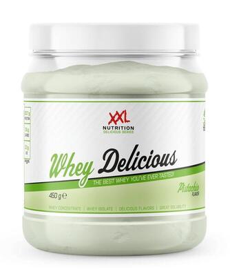 Whey delicious - 80% eiwit. proteïne poeder - pistache - 450 gram (15 shakes)