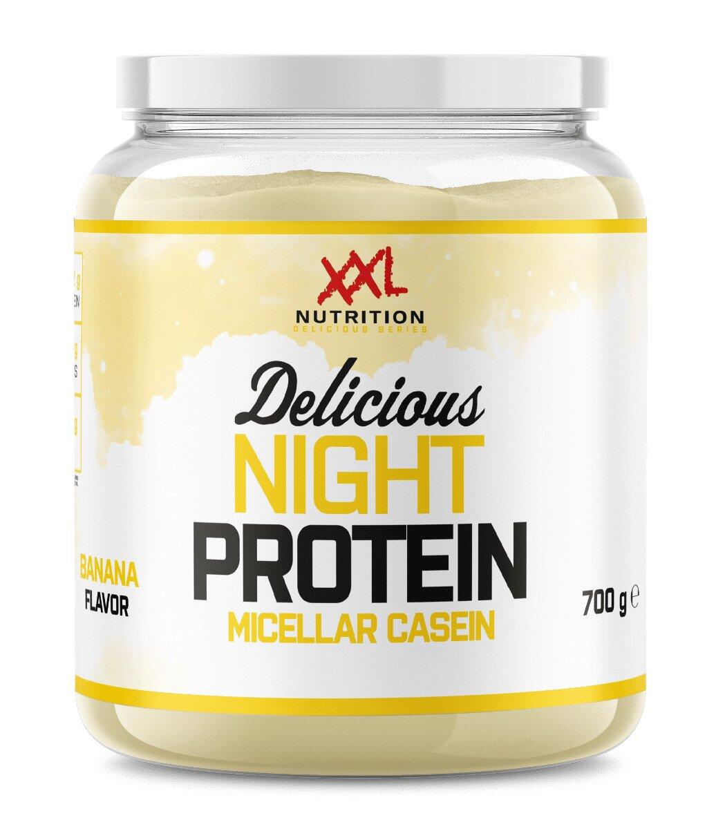 XXL NUTRITION Delicious Night Protein - Caseïne Eiwitpoeder - Banaan - 700 gram