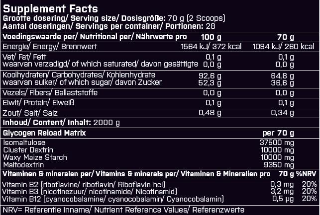 Advanced Carb Loader - Koolhydraten Laden - Sinaasappel - 2000 gram 2/2