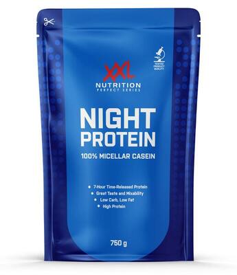 Night protein - tot 89% proteïne. caseïne eiwit - cookies & cream - 750 gram