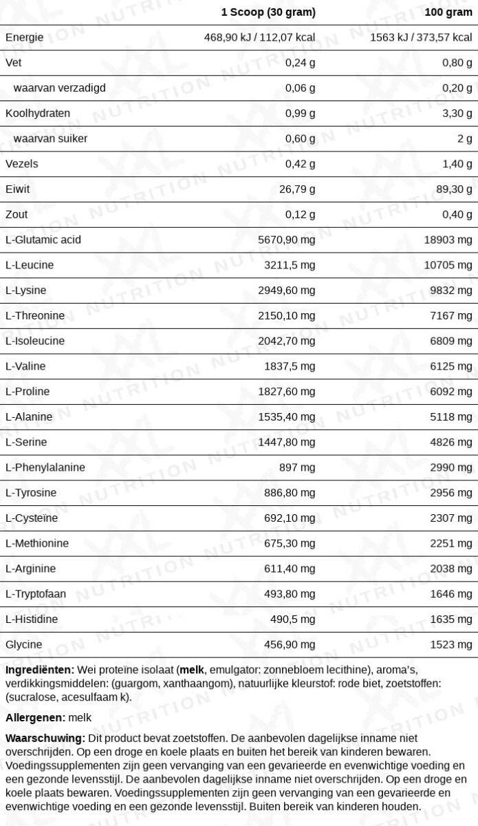 Whey Isolaat - Eiwitpoeder - Proteïne - Chocolade Karamel - 1000 gram 2/2
