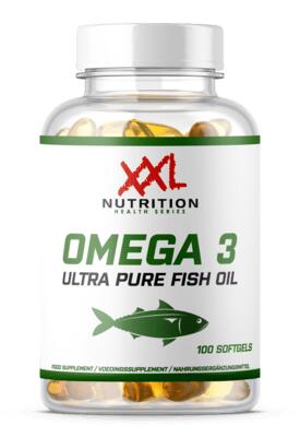 XXL NUTRITION Omega 3 Ultra Pure - Visolie Supplement - 100 Softgels