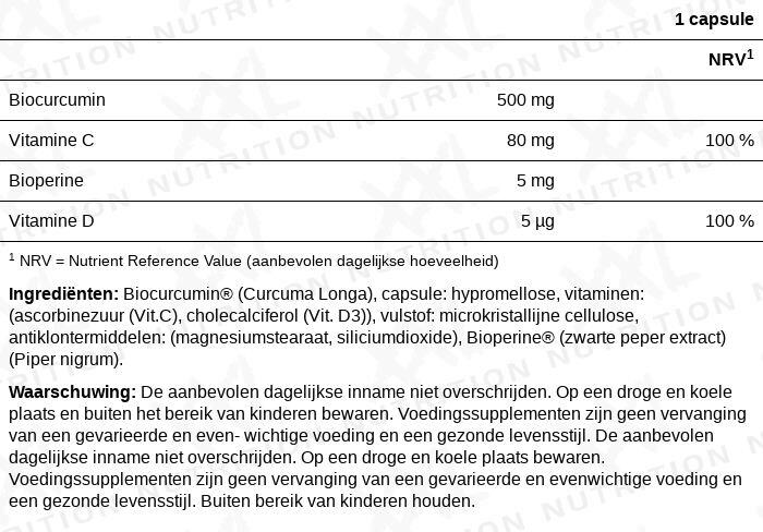 Curcumin Pro - Curcumine Supplement - 60 Capsules 2/2