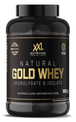 Natural gold whey - 23g proteïne. hydrolisaat & isolaat eiwit - vanille - 1000g