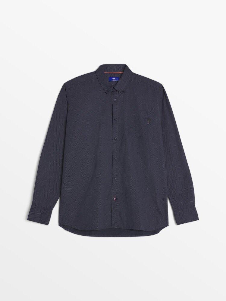 Camisa de Manga Larga Negra para Hombre TBS Yahirche 2/5