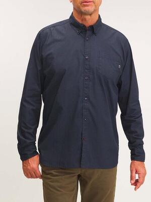 Tbs yahirche heren overhemd met lange mouwen - zwart