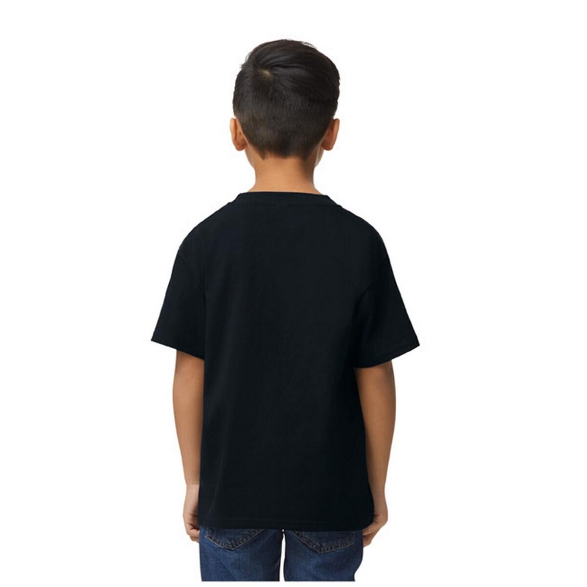 Camiseta Softstyle de Medio para Niños/Niñas Negro Intenso 2/2