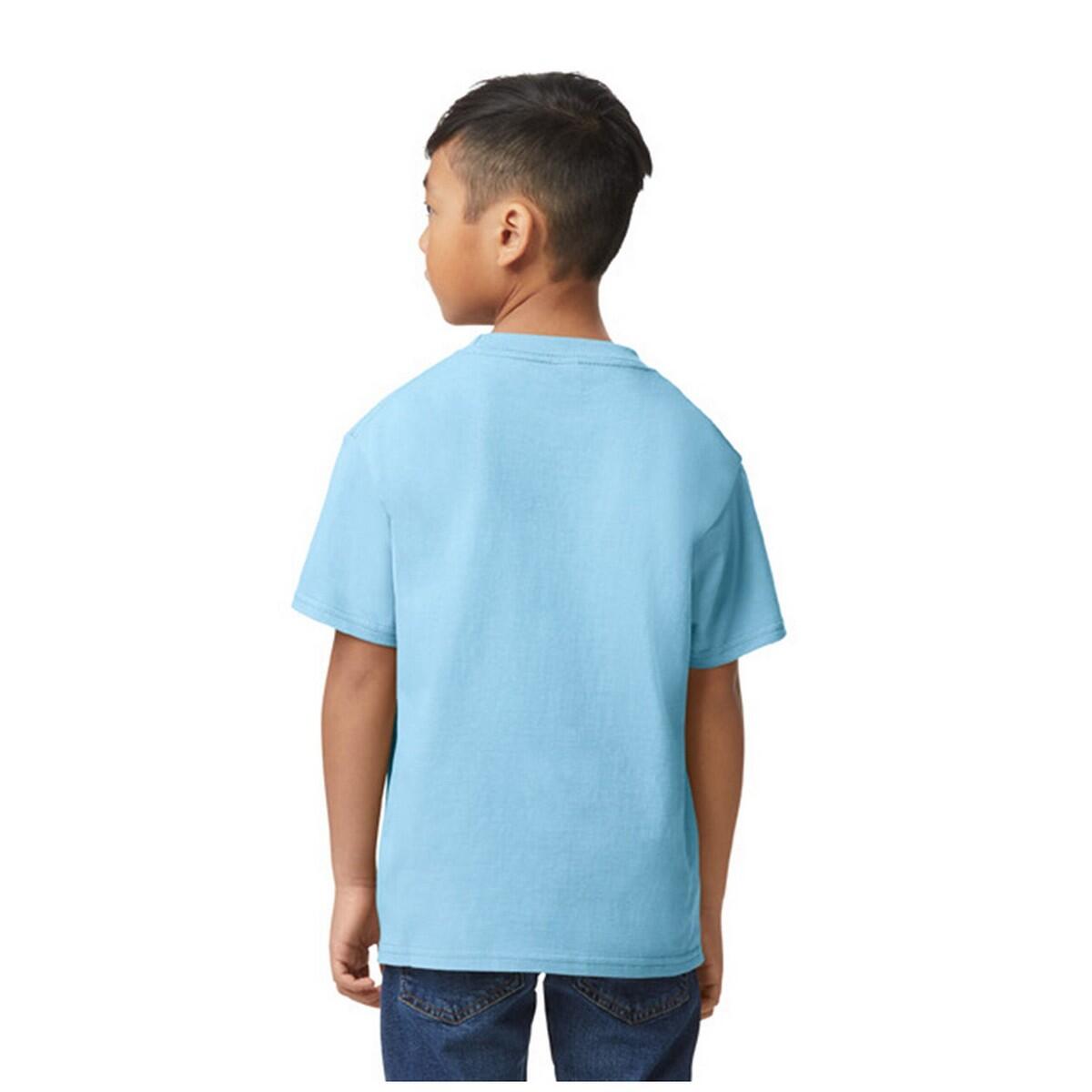 Maglietta Bambini Gildan Softstyle Azzurro 2/2