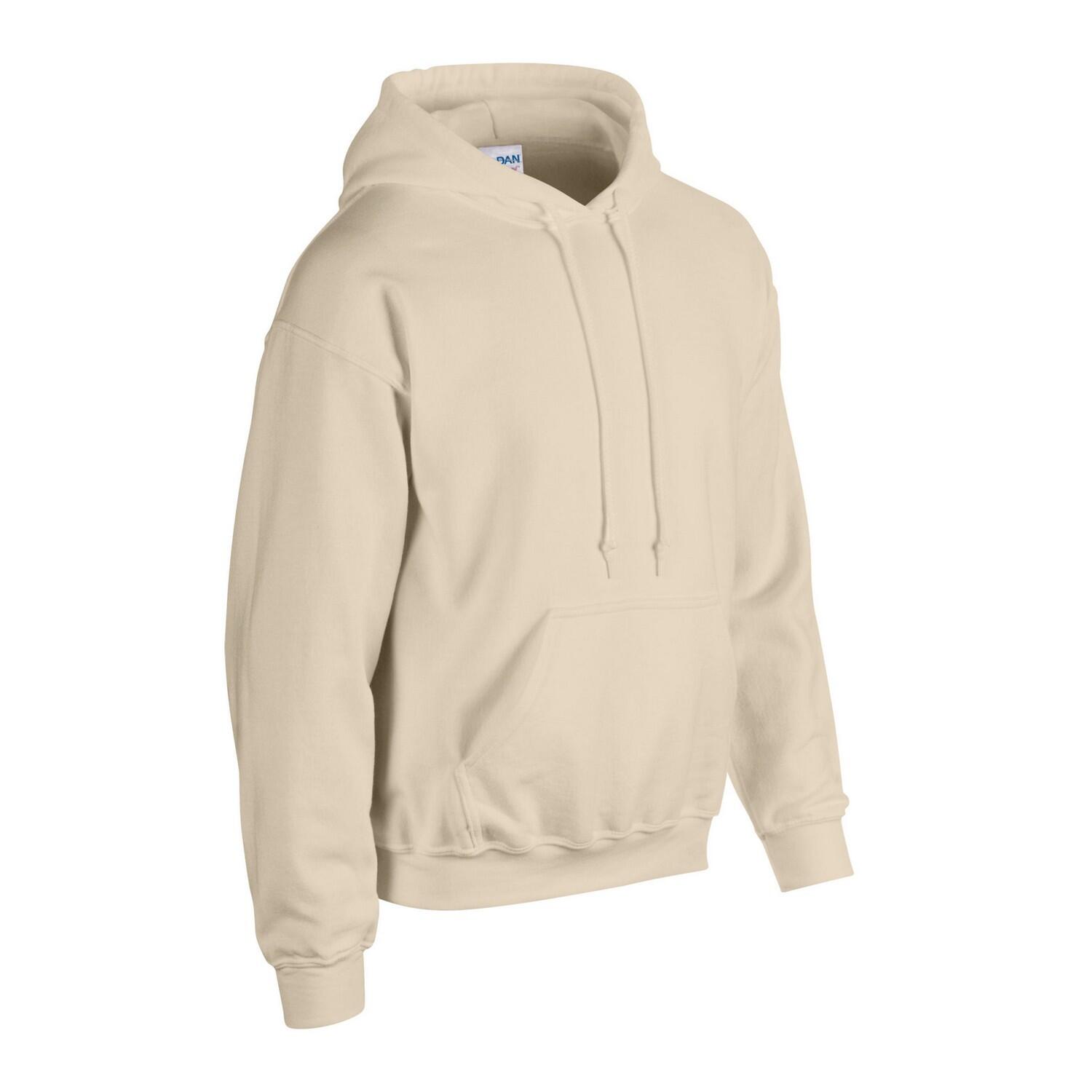 Felpa Con Cappuccio Adulto Unisex Gildan Sabbia 3/3