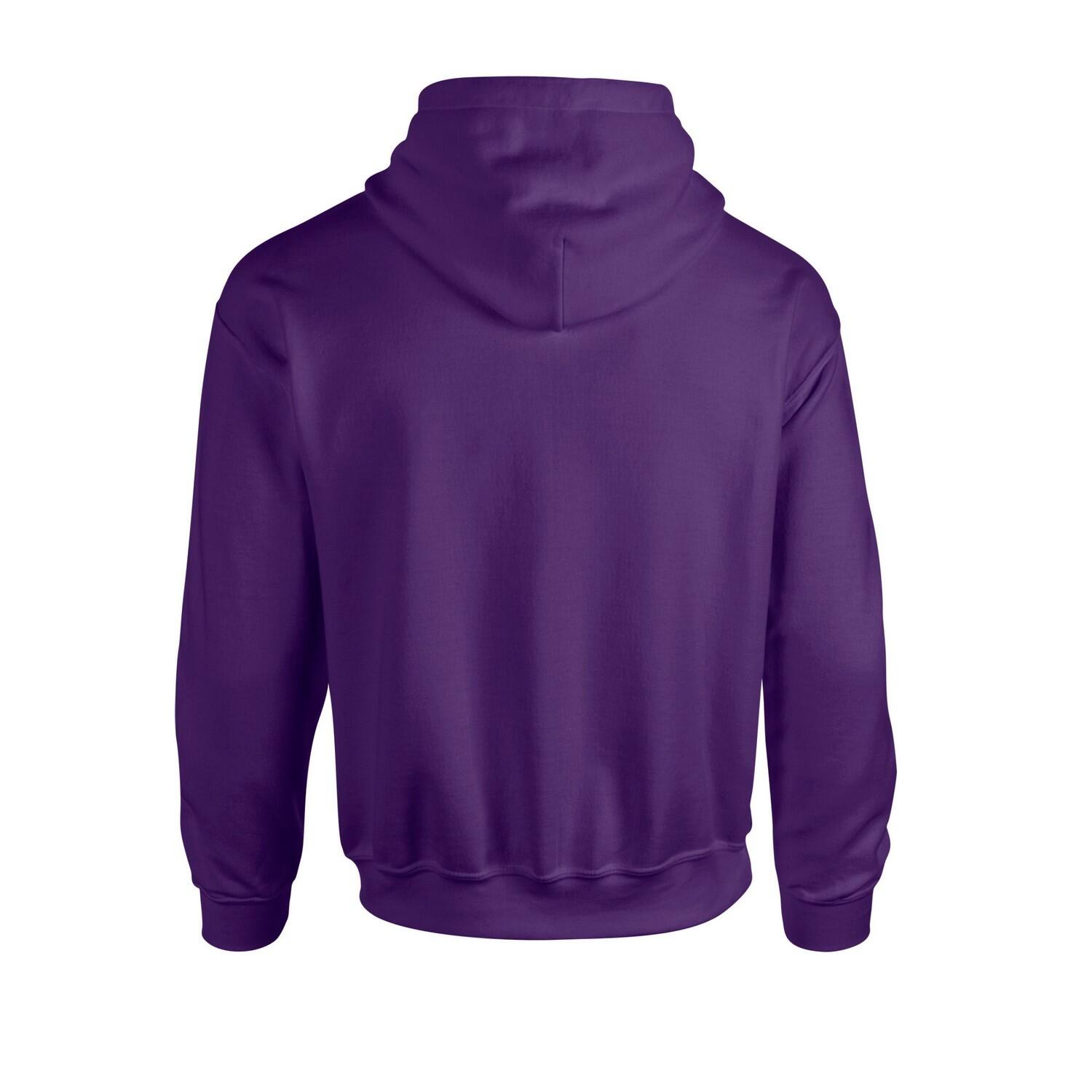 Felpa Con Cappuccio Adulto Unisex Gildan Viola 2/3