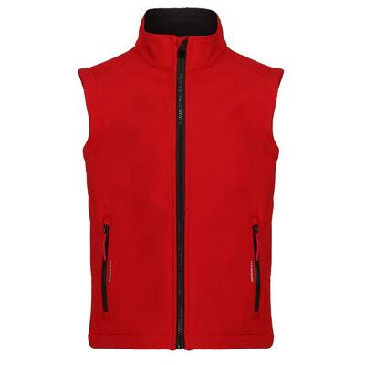 Kinder/kids ablaze softshell body warmer (klassiek rood/zwart)