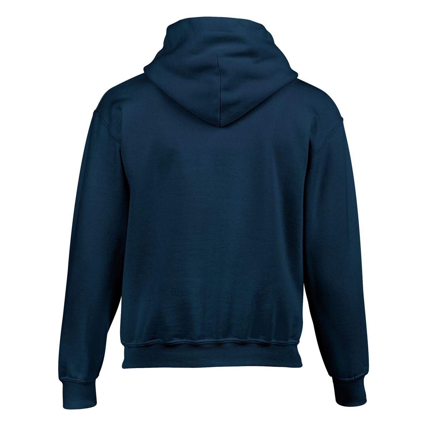 Camisola com capuz de malha pesada para crianças e jovens (Azul Marinho) 2/3