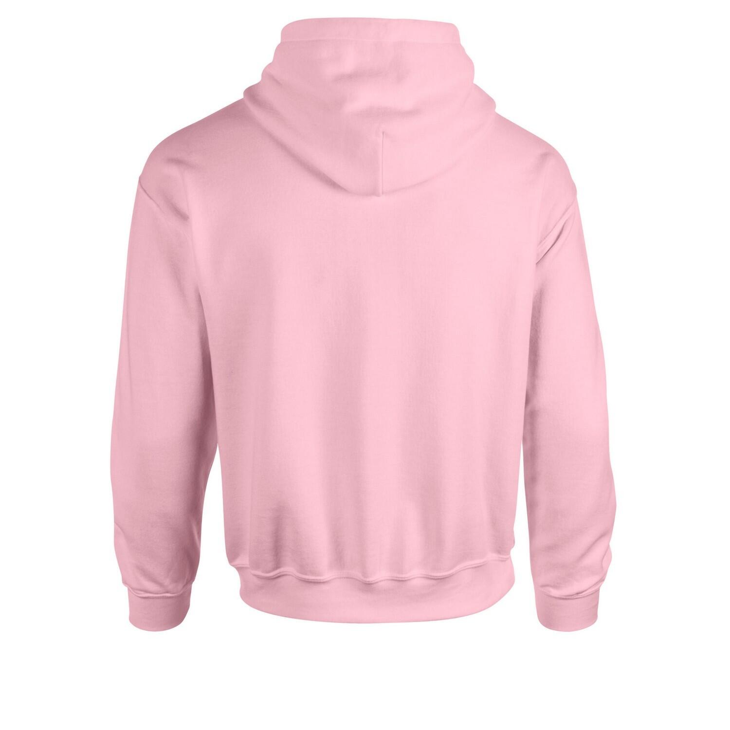 Felpa Con Cappuccio Adulto Unisex Gildan Rosa Chiaro 2/3