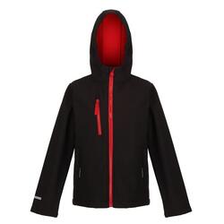 Veste Softshell ABLAZE Enfant (Noir / Rouge Classique)