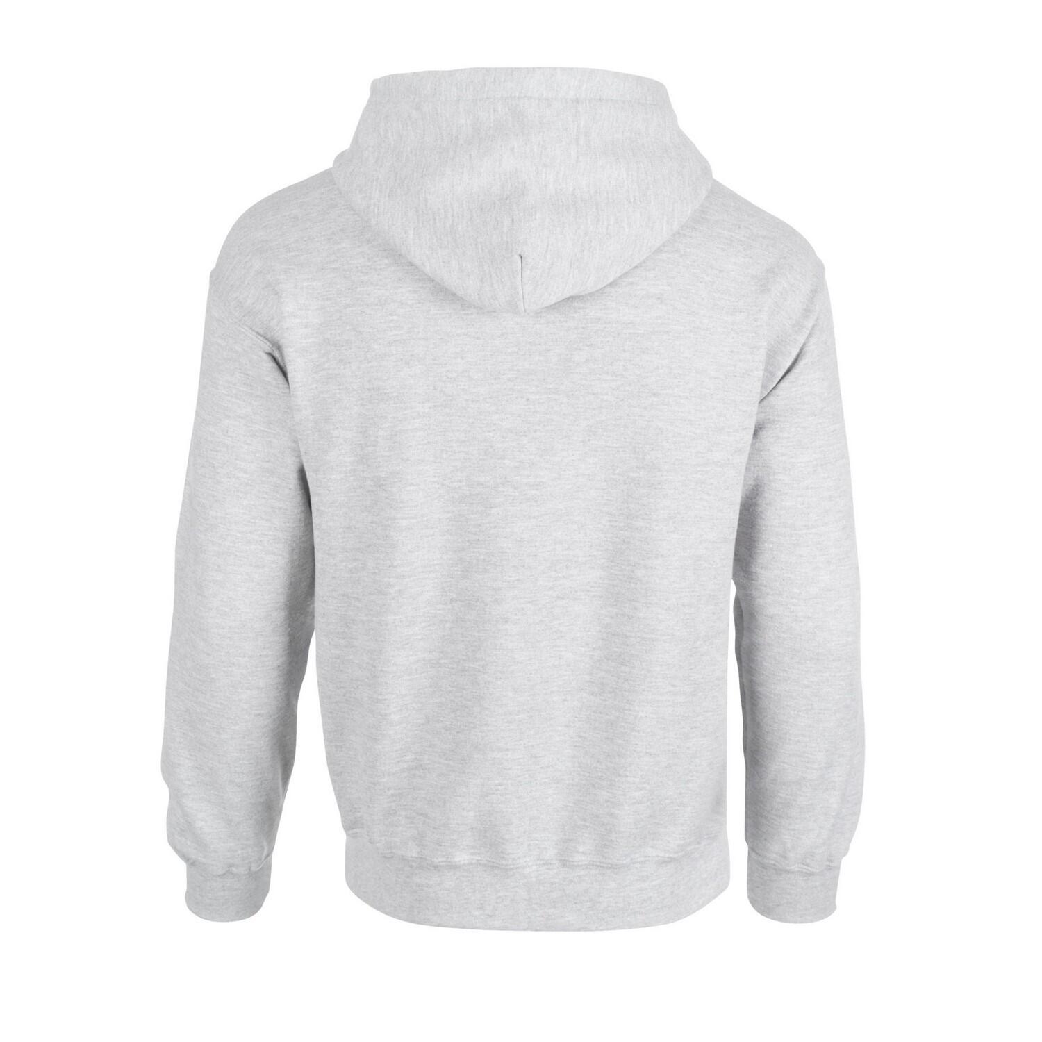 Felpa Con Cappuccio Adulto Unisex Gildan Griggio Cenere 2/3
