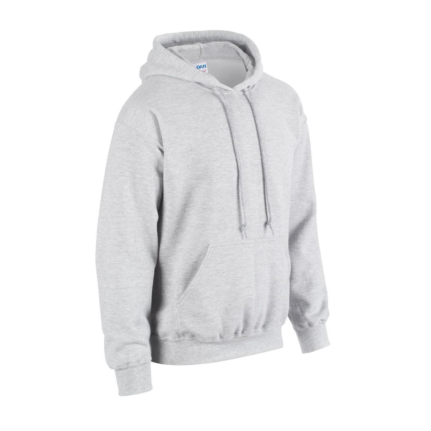 Felpa Con Cappuccio Adulto Unisex Gildan Griggio Cenere 3/3