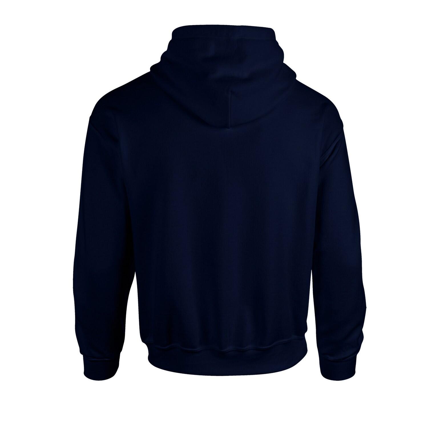 Felpa Con Cappuccio Adulto Unisex Gildan Blu Navy 2/3
