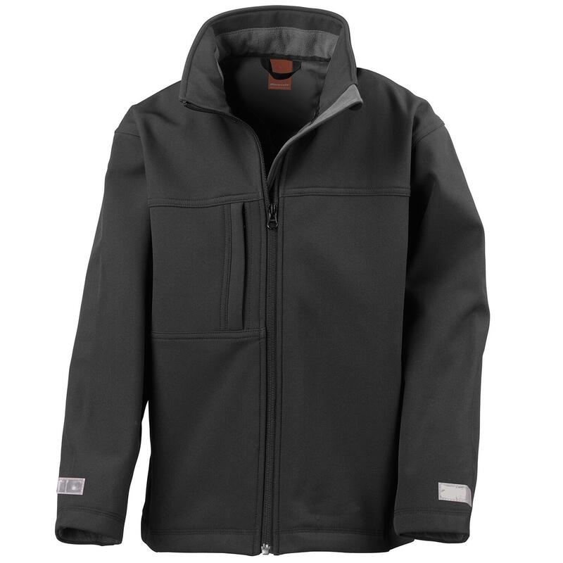 Kinder/Kids Klassiek Soft Shell Jasje (Zwart)