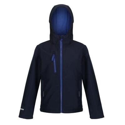 Kinder/kids ablaze 3 layer hooded soft shell jacket (marine/loyaal blauw)