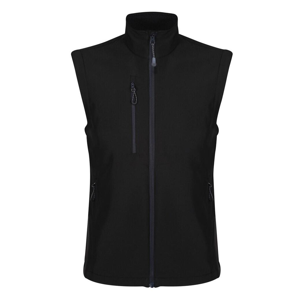 Unisex Adult Honestly Made Softshell Gilet (Black)