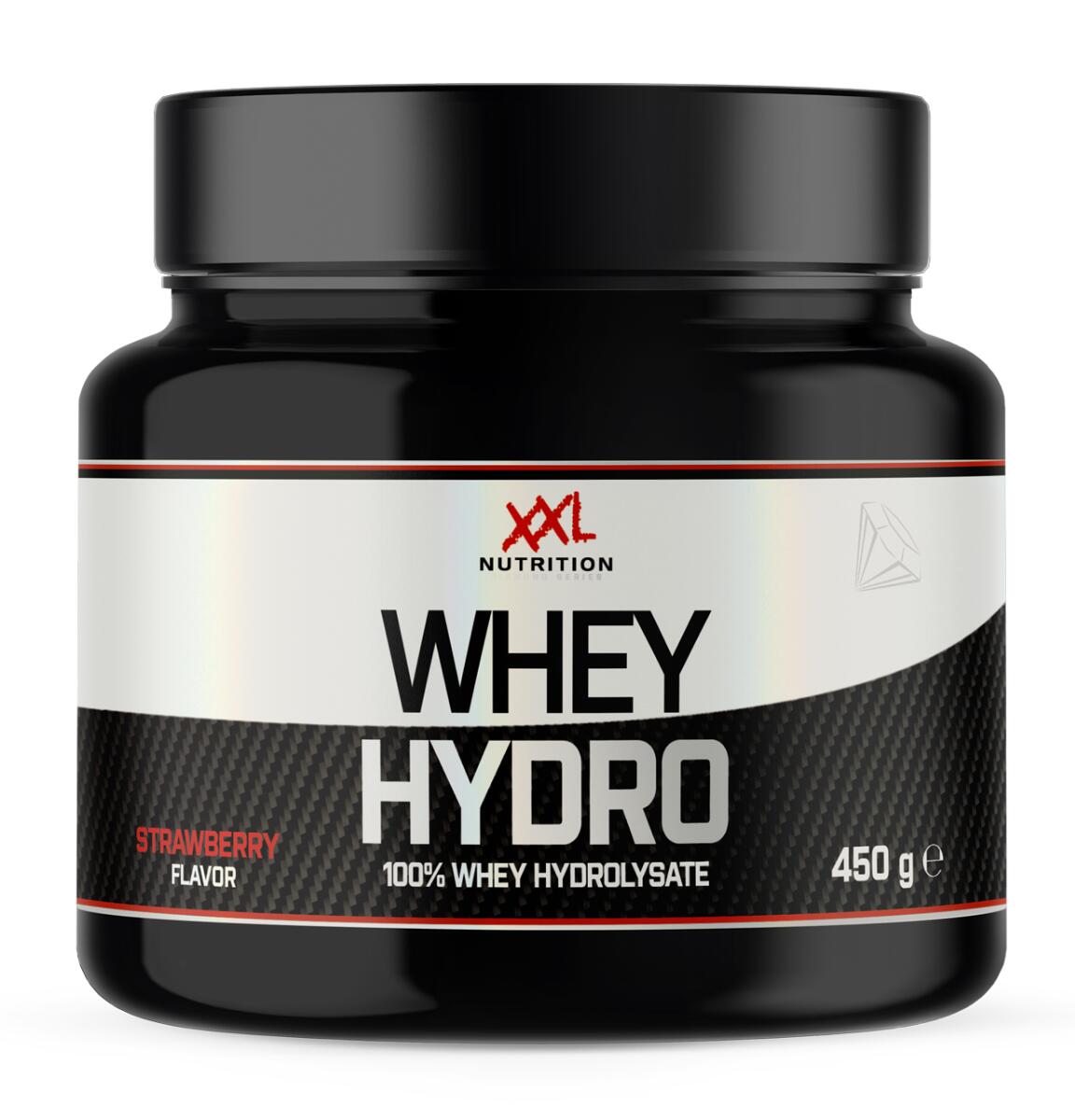 XXL NUTRITION Whey Hydro - Whey Hydrolisaat - Eiwitpoeder - Aardbei - 450 gram
