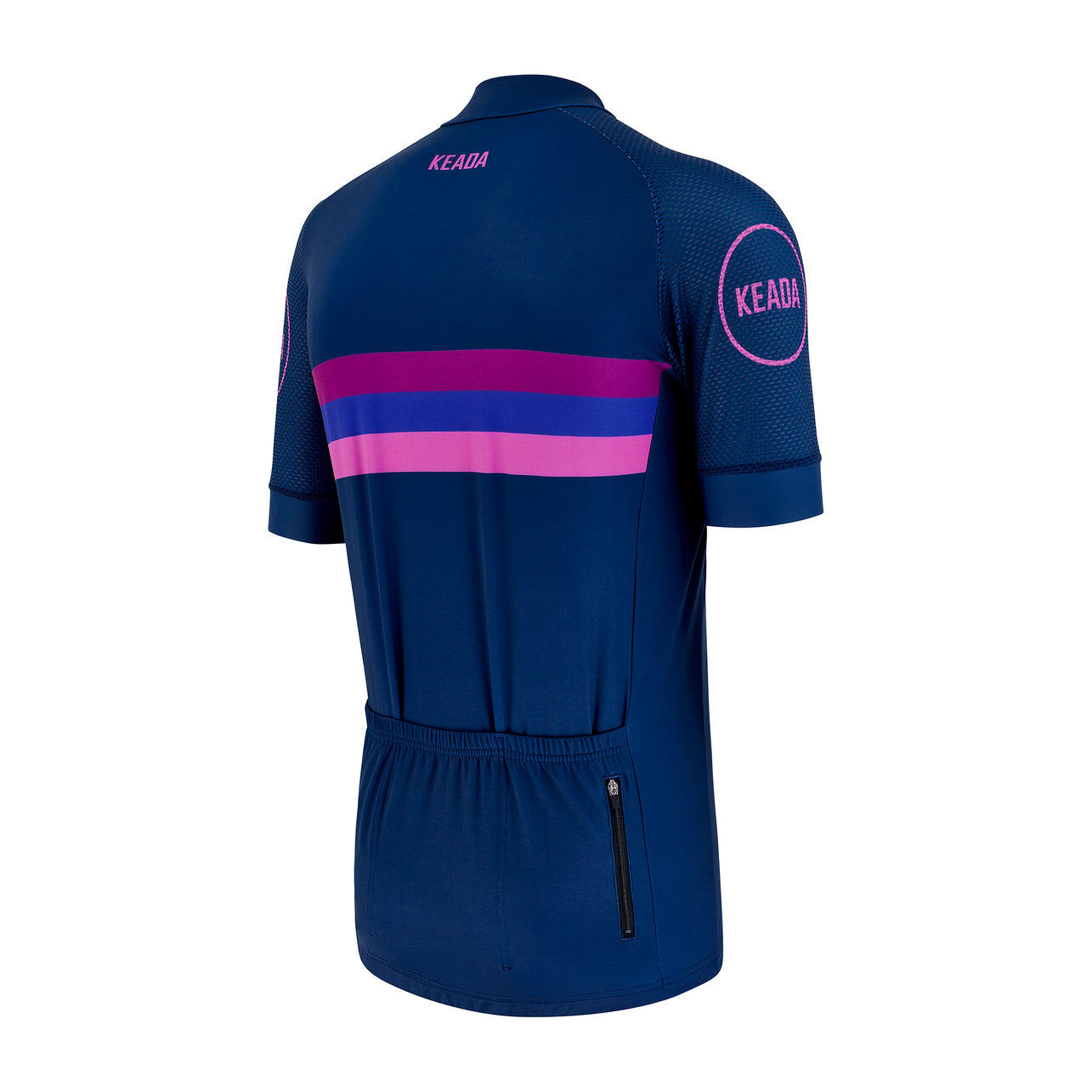 Schwarzes Kurzarm-Radtrikot für Damen - Sunset 3/4