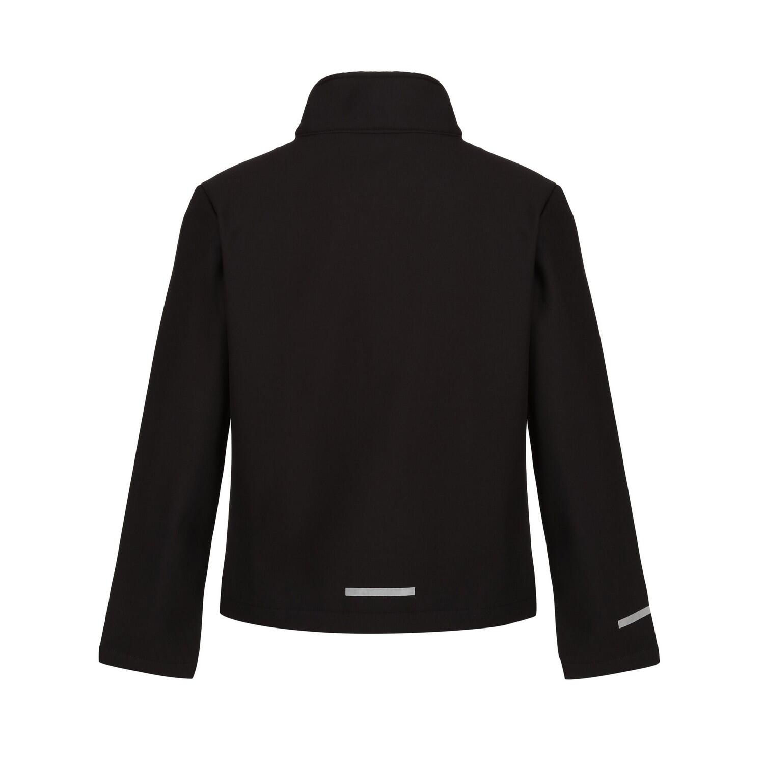 "Ablaze" Softshelljacke Zweilagig für Kinder Schwarz 2/3