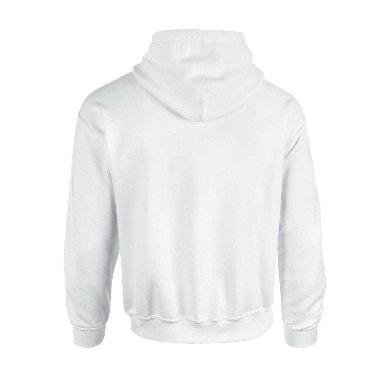 Felpa Con Cappuccio Adulto Unisex Gildan Bianco 2/3