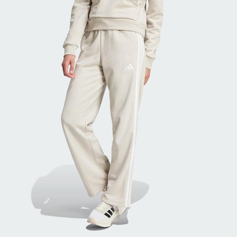 Essentials 3-Streifen Open Hem French Terry Hose