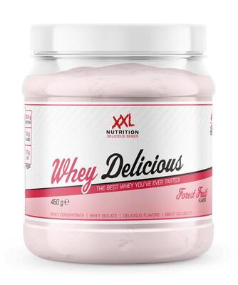 Whey delicious - 80% eiwit. proteïne poeder - bosvruchten - 450 gram (15 shakes)