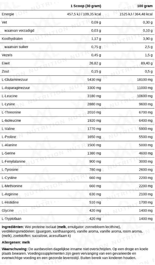 Whey Isolaat - Eiwitpoeder - Vanille - 450 gram 2/2